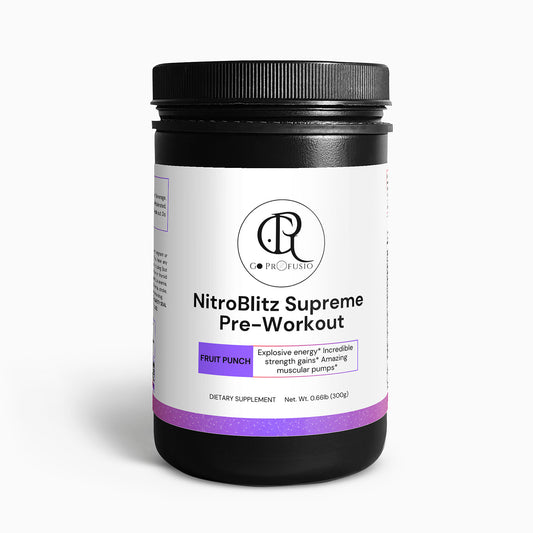 NitroBlitz Superme - Pre-Workout Powder - Fruit Punch Flavour - Profusio Global LLC dba GO Profusio