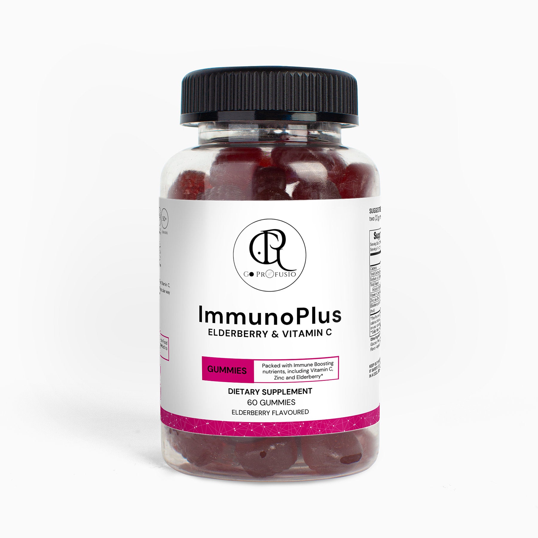 ImmunoPlus - Elderberry & Vitamin C Gummies - Profusio Global LLC dba GO Profusio