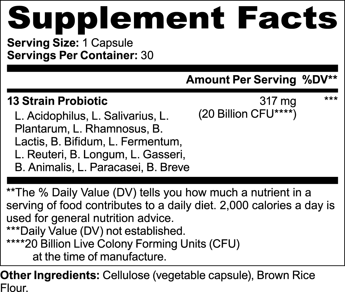 ProBio - Probiotic 20 Billion CFU - Profusio Global LLC dba GO Profusio