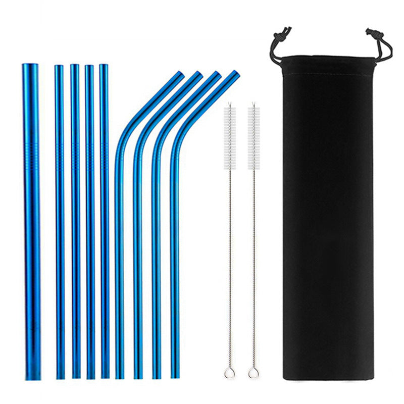 Stainless Steel Straw Set - Profusio Global LLC dba GO Profusio