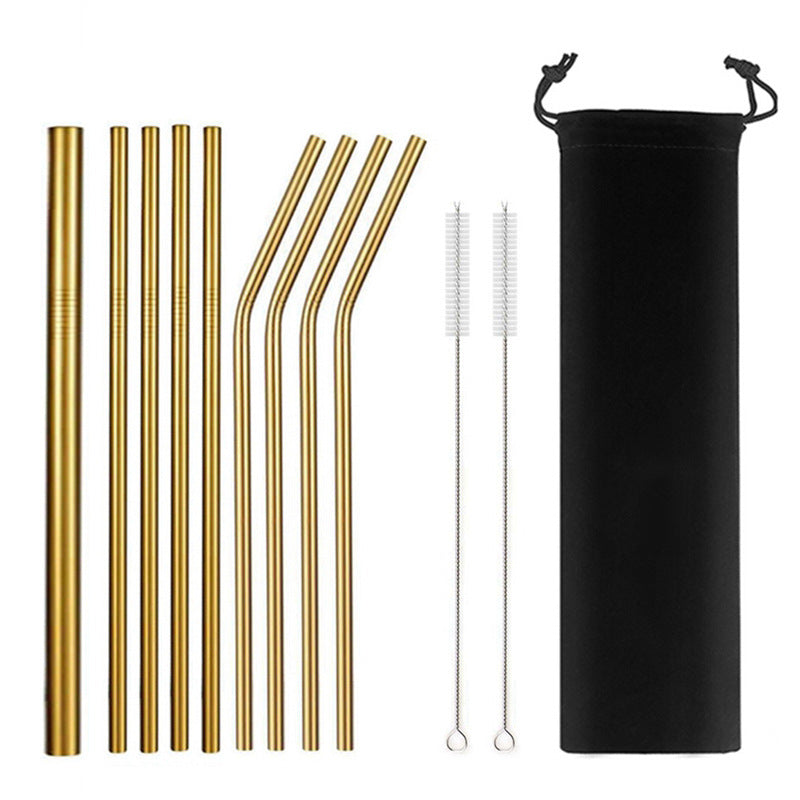 Stainless Steel Straw Set - Profusio Global LLC dba GO Profusio