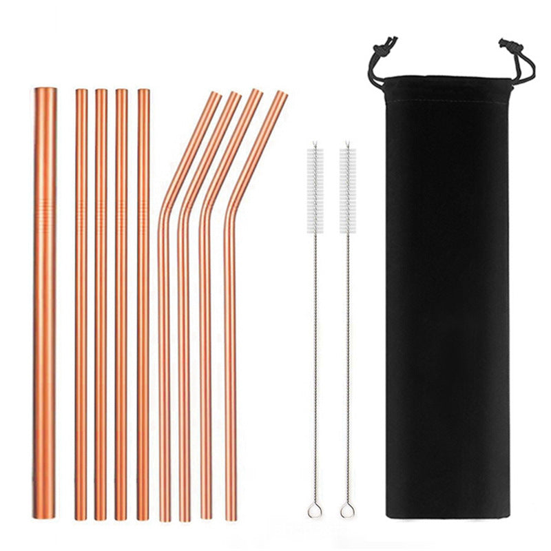 Stainless Steel Straw Set - Profusio Global LLC dba GO Profusio