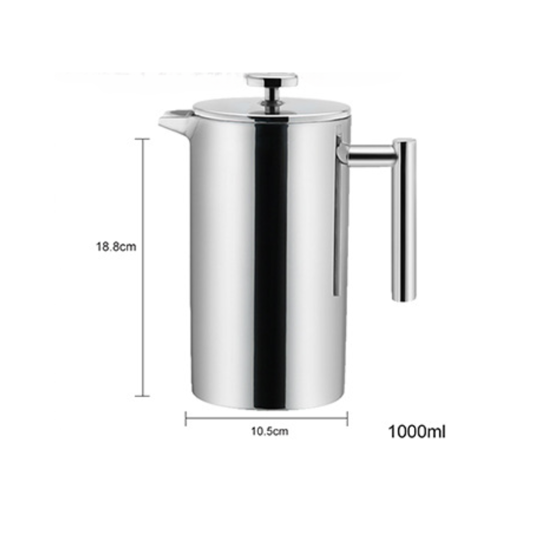 Stainless Steel Press - Coffee Pot - Profusio Global LLC dba GO Profusio