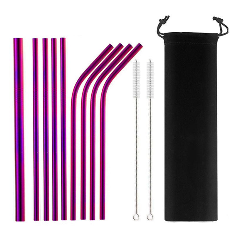 Stainless Steel Straw Set - Profusio Global LLC dba GO Profusio