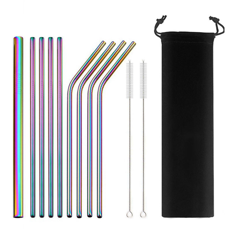 Stainless Steel Straw Set - Profusio Global LLC dba GO Profusio