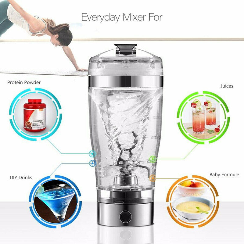 Portable Electric Protein Shake Stirrer / Blender Cup - Profusio Global LLC dba GO Profusio