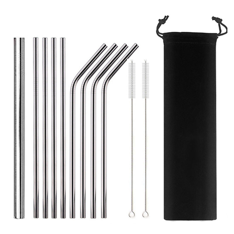 Stainless Steel Straw Set - Profusio Global LLC dba GO Profusio